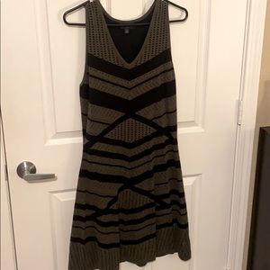 Army Green/Black Dress